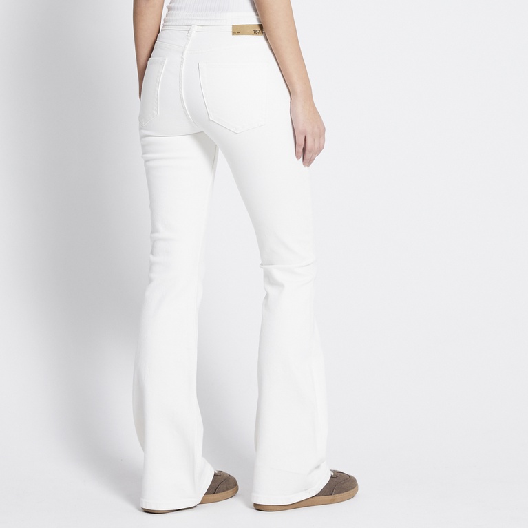 Low waist bootcut jeans "Low Boot" Off white